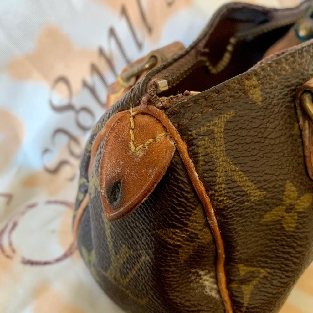 Vintage 1980s Louis Vuitton Monogram Mini Sac W/Strap - Picture 7 of 14